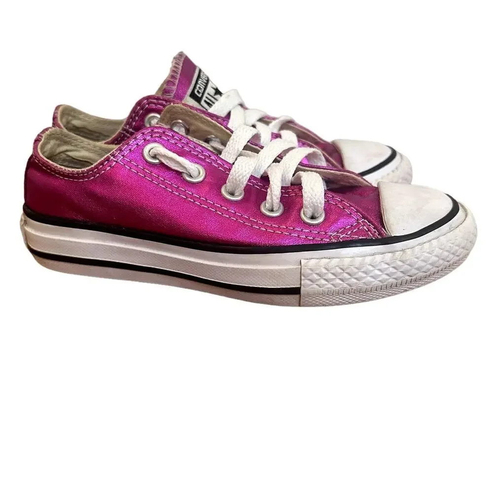 Pink metallic Converse Sneakers sz 10.5 Low Top Pink Converse
